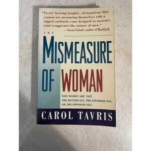 The Mismeasure of Woman Carol Tavris 1993 Touchstone Psychology Gender‎ Studies
